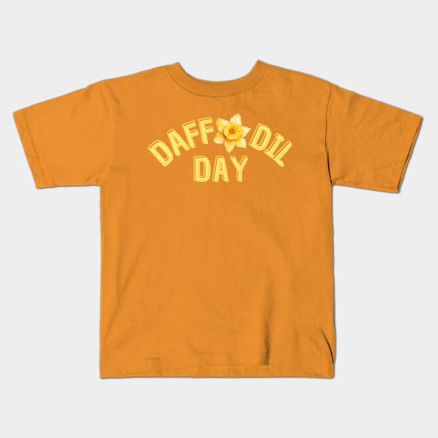 Daffodil Day Kids T-Shirt by Yelda